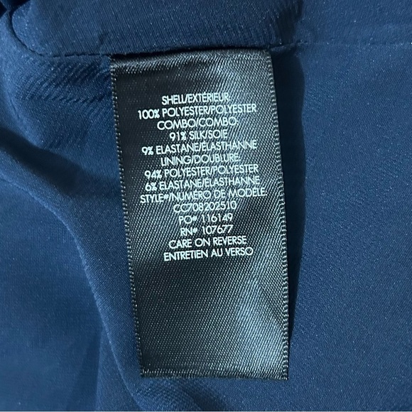 Alice  + Olivia Dress Kipp Navy Strappy Ruffle A-line Skater Preppy Party Mini - Picture 10 of 13